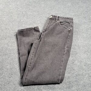 Pacsun Womens Mom Jeans 22 Black Wash High Rise Straight
